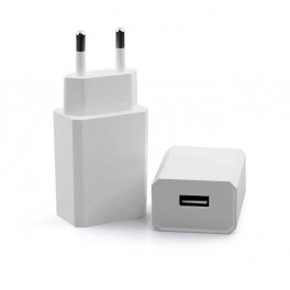 Chargeur secteur adaptateur USB iPhone universel blanc